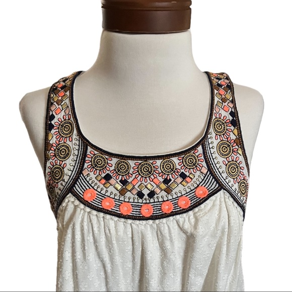 ANTHRO Lilka Embroidered Shift Dress Pockets Size S - Picture 5 of 11